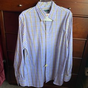 Bobby Jones Collared Shirt Purple Stripes